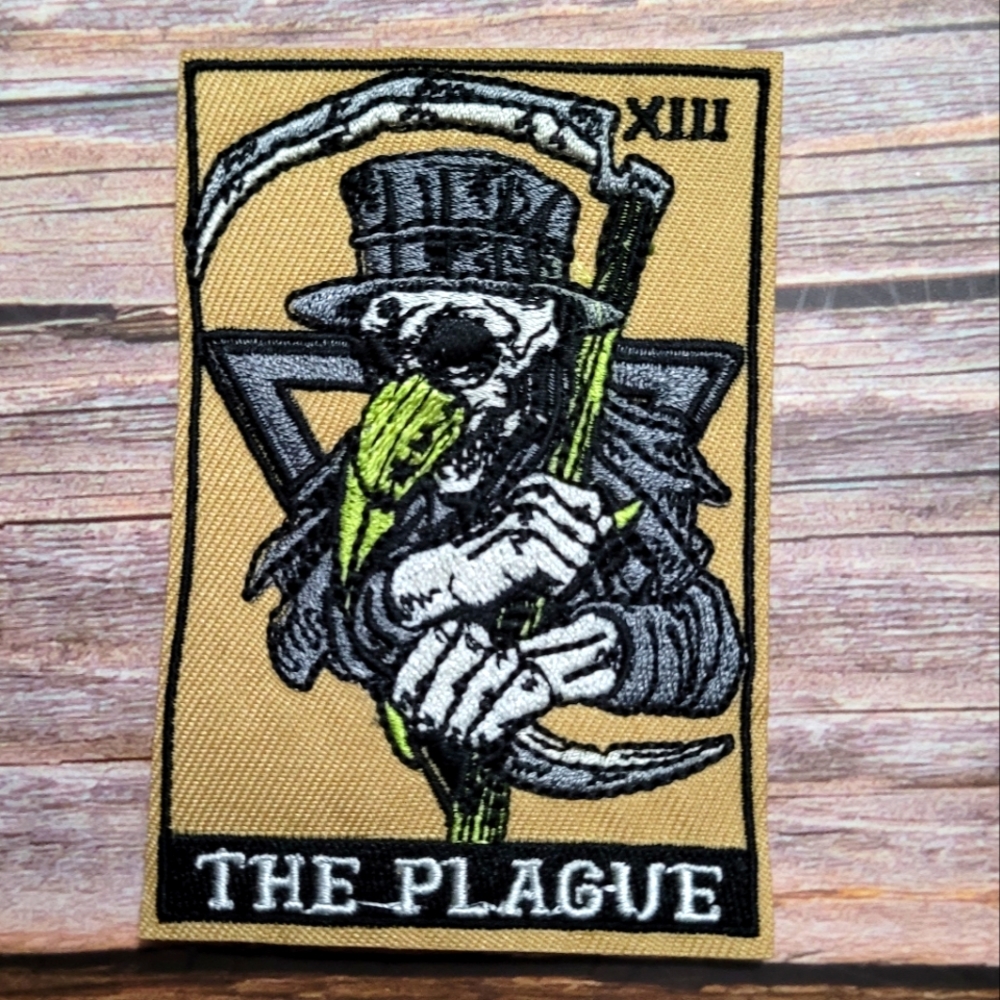 The Plague Gothic Tarot Occult Raven Iron on Patch